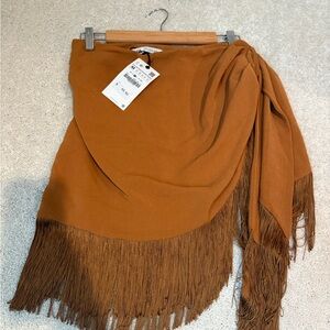 Zara rust skirt
